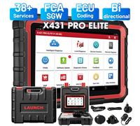 LAUNCH X431 PRO ELITE 8 pouces outils de Diagnostic de voiture français Auto OBD OBD2 Scanner tout le système CAN FD/DOIP Test actif 31 réinitialiser le codage ECU EU Version