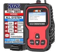 Outil de Diagnostic de Voiture ANCEL Compatible avec Les véhicules Volkswagen VW Audi Skoda Seat, Scanner OBD2 avec Adaptation de l'accélérateur, Service d'huile, réinitialisation des Plaquettes de