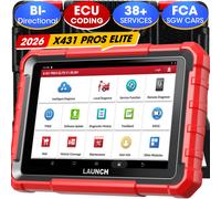 Outil de diagnostic OBD2 LAUNCH X431 PROS Elite, outil de diagnostic automobile bidirectionnel avec codage ECU, compatible avec les voitures FCA SGW, CANFD, DOIP, 45+ fonctions de réinitialisation Eur