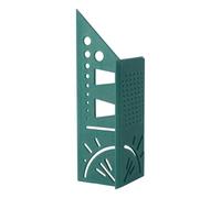 Outil de disposition à 90 degrés pour le travail du bois, Green | Règle de charpentier 3D avec échelle de degrés, trous de traçage parallèles et guide en d ' aronde