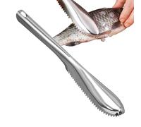 Outil de disqualification des poissons | Stripper à écailles en acier inoxydable avec poignée ergonomique, épluchage en cuir avec support non coulissant, lame de nettoyage