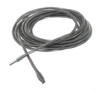 Outil de dragage de canalisation, longueur 5 m, avec tête à ressort pour connexion de perceuse électrique pour nettoyer les tuyaux bouchés dans l'évier, la baignoire, la douche et les canalisations de