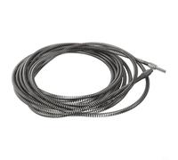 Outil de dragage professionnel de 5 mètres avec tête à ressort pour bouchons de plomberie, convient pour une utilisation sur perceuse électrique dans la cuisine, la salle de bain et les lignes d'égout