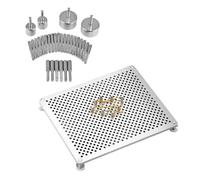 Outil de fabrication de bijoux compact en aluminium pour tresser des fils sécurisés et créer des créations délicates en métal pour la fabrication de bijoux transportables