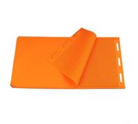 Outil de fabrication de cire d'abeille avec 2 moules en silicone pour la production de fondations de cire d'abeille (41,5 x 20,5 cm, orange)