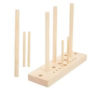 Outil de Fabrication de Nœuds en Couronne en Bois, Fabricant de Nœuds pour Ruban en Bois, Multi-Tailles Réglables avec des Bâtons de Planche en Bois pour Faire des Nœuds, Bricolage