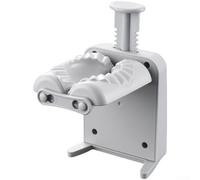 Outil de fabrication de raviolis Presse automatique pour autocollants Pierogi Pot - Dispositif de formation rapide avec accessoires - Matériau ABS gris 12 x 9,5 x 16 cm