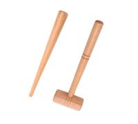 Outil de façonnage de bijoux en forme de marteau en bois, ajusteur de taille, fabrication de texture en bois pour façonner