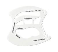 Outil de fard à paupières - Kit de pochoirs de lavables et réuti | Ensemble De Guides De Multifonctionnels Comprenant Des Pochoirs Réutilisables Et Lavables Pour Une Application Par