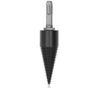 Outil de Fendeur de Bois Conique en Acier au Carbone Durable avec 3 Tiges Amovibles, Outil D'exploitation Forestière à Haute efficacité pour Une Séparation Rapide des Bûches, Convient à la