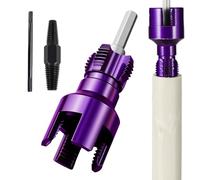 Outil de filetage de tuyau en PVC: kit de visage de tuyau à main, coupeur de filetage à cliquet réglable | Outil de filetage de plomberie pour le bricolage et les entrepreneurs, taux de filetage de