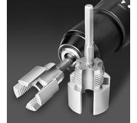 Outil De Filetage De Tuyau En PVC, Kit Taraudage Tuyaux, Outil De Coupe De Filetage D'enfile Tuyau, Filières Intégrées 15 Et 21 Mm Pour Réparation Plomberie, Pour Perceuse Électrique