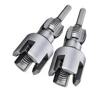 Outil de filetage de tuyau externe interne de Kuuleyn, outil de filetage de tuyau interne et externe intégré CRV en acier réglable Kit de filetage de tuyau en PVC robuste 3/4