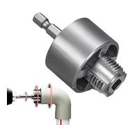 Outil De Filetage De Tuyau PVC - Outil de Coupe de Filetage pour Tubes - Filière Intégrée Coupe Interne Externe Résistante à l'Usure pour Réparation avec Perceuse Électrique Maison Extérieur
