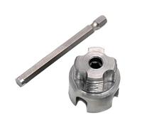Outil de filetage de tuyau réglable et extracteur de mamelon de 3,3 cm, raccord de plomberie robuste pour tuyau, câble, machine, ferme, jardin, terrasse, utilisation optimisée pour débutants