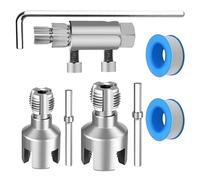 Outil de filetage de tuyaux - Ustensiles robustes et précis à usage intensif | Ensemble d'outils pour ouvrir les filetages de tuyaux, pour professionnels, plombiers et propriétaires, réparation