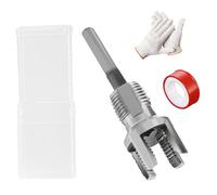 Outil de filetage interne et externe intégré, matrices de 1,9 cm, outil de coupe de filetage de tuyau à double fonction, kit d'enfile-tuyau en PVC compatible avec perceuse électrique pour réparation à