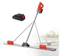 Outil De Finition Pour BéTon Power Screed, RèGle De Nivellement éLectrique Triangulaire Anti-Vibrations Sans Fil Avec Niveleur, 1 Ou 2 Batteries Incluses,1.8mDualmotors-1battery