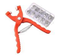 Outil de fixation à pression robuste - Kit de 100 attaches à pression | Outil à main ergonomique | Kit d'installation à pressionpour artisanat de, attaches pour chemises, sacs à dos,
