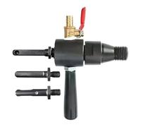 Outil de forage à eau hélicoïdale pour perceuse électrique, adaptateur pour marteau électrique,Dispositif d'ajout d'eau en cuivre, bielle pour perceuse | Dispositif d'ajout d'eau permettant