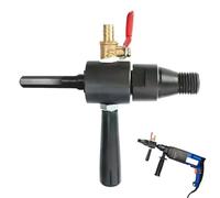 Outil de forage à eau tournant pour perceuse électrique, outil de forage à eau hélicoïdal pour perceuse électrique | Dispositif d'ajout d'eau en cuivre, bielle pour,Perceuse électr