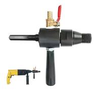 Outil de forage à eau tournant pour perceuse électrique, outil de forage à eau hélicoïdal pour perceuse électrique - Dispositif d'ajout d'eau en cuivre, bielle pour | Adaptateur de