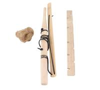 Outil de forage de bois pour faire du feu Kit d'allumage d'urgence de survie haut de gamme pour camping en plein air randonnée avec poignée ergonomique Planche à feu en bois lisse (1 places)