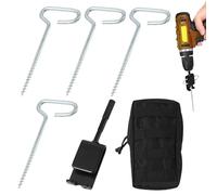 Outil de forage pour tente de pêche sur glace pour perceuses en métal | Outil de perceuse pour tente de pêche en hiver pour camping, survie, randonnée
