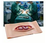 Outil De Formation Au Pansement Compressif. Simule Une Plaie RéElle. ModèLe De Soin des Plaies en Silicone. Kit D'EntraîNement à La Suture Adapté Aux Formations Aux Premiers Secours.