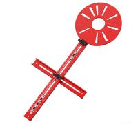 Outil de fraisage du bois pour compas, rail de guidage avec support à trous multiples avec double échelle de précision pour des coupes circulaires précises du bois