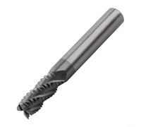 Outil de fraisage en carbure massif de qualité supérieure avec 4 cannelures, conçu pour une haute résistance thermique dans la métallurgie (10 mm)
