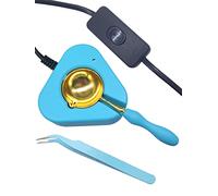 Outil de fusion de cire pour four avec support pour cachet de cire avec cuillère à cachet et et kit de bâton pour sceau de cire pour mariage (chauffe-cire électrique)