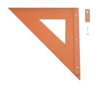 Outil de gabarit carré industriel à angle droit avec anti-chute, adapté architectes et projets d ' artisanat Règle triangulaire en bakélite pour le travail du bois