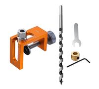 Outil de gabarit de charnière dissimulé avec mécanisme de serrage et réglage de la demiépaisseur pour un alignement parfait des trous de goupille d ' étagère Gabarits de perçage à rebonds dissimulés