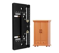 Outil de gabarit de perçage d'armoire, outils de montage d'armoire réglables, instructions pour modèles précis, pour armoire, trous, menuiserie, limes, étagères, maison, boutons, porte, tiroir