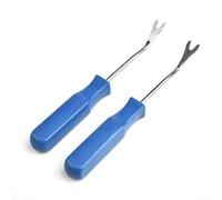 Outil de garniture intérieure automobile en deux parties pour retirer les clips de panneau de porte, fixations et agrafes de garniture de tableau de bord