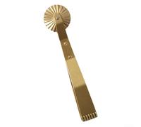 Outil de gaufrage pour décoration de pâtisserie et steak avec pince à épiler en cuivre avec roue roulante et poignée ergonomique pour une utilisation confortable dans la préparation des aliments