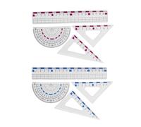 Outil de géométrie mathématique multifonctionnel, outils de rédaction mathématique pour étudiants, comprend un ensemble de rapporteur de règle droite, ensemble multifonctionnel carré
