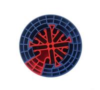 Outil de gestion de câbles pour organiser les câbles jusqu'à 35,6 cm de diamètre, peigne en plastique robuste avec collier à dégagement rapide pour un espace de travail bien rangé, jaune et bleu (bleu
