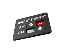 Outil de gestion des soins pour animaux de compagnie, panneau de calendrier d ' alimentation en acrylique avec Visible pour que les membres de la famille puissent suivre leurs besoins, signe de