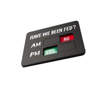 Outil de gestion des soins pour animaux de compagnie, panneau de calendrier d ' alimentation en acrylique avec Visible pour que les membres de la famille puissent suivre leurs besoins, signe de