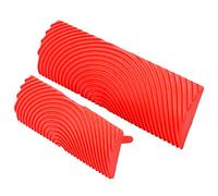 Outil de Grain de Bois Bricolage, 2pcs en Caoutchouc Peinture Texture Pinceau pour le Mobilier Sol Mural Décoration Art Salle, Explorer Possibilités Infinies, Réaliser Effets d'aspect Professionnel