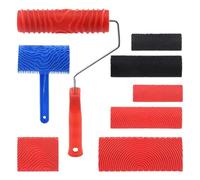 Outil De Grainage Du Bois - Ensemble De 8 Pièces Pour Créer Des Textures Avec Rouleaux À Grain De Bois | Pour Portes De Maison, Meubles, Tables, Armoires, Comptoirs, Atelier, Garage, Sous-sol, Chambre