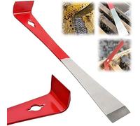 Outil de grattoir de levier en acier inoxydable, outils magiques multi-usages en acier inoxydable, extracteur de garniture ultra tranchant, outils de barre multifonction pour menuisiers (rouge