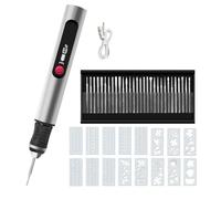 Outil de gravure à vitesse réglable avec divers accessoires pour gravure, meulage, polissage du bois