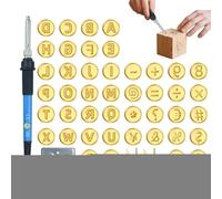 Outil de gravure pour bois - Appareil de gravure du bois avec outil de gravure, chiffres alphabet, stylo à température réglable et modèle de pyrogravure pour adultes et débutants