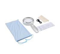 Outil de grossissement professionnel avec lentille anti-éblouissement et visibilité pour des observations détaillées Grossissement du verre avec lumière