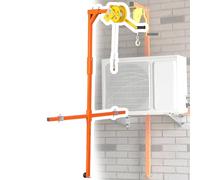 Outil de grue d'installation de climatiseur avec câble métallique anti-rotation et treuil manuel pour un levage sécurisé