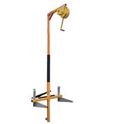 Outil de grue d'installation de climatiseur - Treuil manuel et support pour montage et démontage à haute altitude (3ph côté pliable + treuil de 20 m)