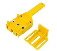 Outil de guidage de perçage |Gabarit de perçage droit portatif en plastique ABS pour le travail du bois et la menuiserie |Déflecteur réglable de 0 à 50 mm avec bagues de 6, 8 et (1pc)